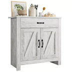 Sideboard Cabinet, Kitchen Storage Cabinet with Drawers, Door, Adjustable Shelves, Freestanding Hutch Cabinet with Buffet Cupboard