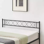 Queen Size Metal Bed Frame, Platform Bed Frame with Under Bed Storage, No Box Spring Needed, Noise-Free, Easy Assembly, Black