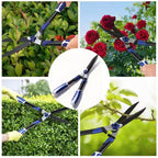 24 Hedge Shears, Wavy Blade Garden Scissors & Pruning Shears, Garden Shears For Trimming/Shaping Hedges and Shrubs in Lawn Yard