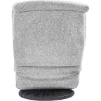 Summit Adventure Swivel Foam Lounge Chair with Headrest Floor Compatible Adjustable Gaming Chair Grey 26x23x14 Inch