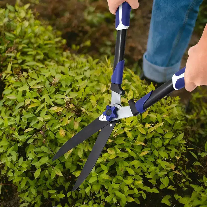 24 Heavy-Duty Hedge Shears with Wavy Blades, Professional Garden Pruning Shears, Hedge Trimmer Scissors for Precise Gardening and Landscaping