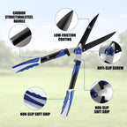 24 Heavy-Duty Hedge Shears with Wavy Blades, Professional Garden Pruning Shears, Hedge Trimmer Scissors for Precise Gardening and Landscaping