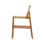 Christopher Knight Home Elara Farmhouse Patio Acacia Wood Woven Rope Bar Stools (Set of 2)