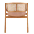 Christopher Knight Home Stellan Farmhouse Rubberwood Rattan Dining Chairs with Curved Back