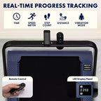 Squatz 2-in-1 Walking Pad with Vibration Plates and Handlebar  Blue