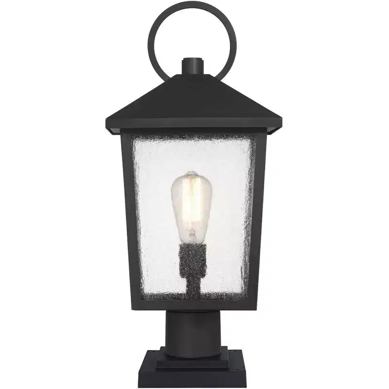 John Timberland Westmont 20 3/4 High Sand Black Outdoor Pier Light