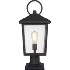 John Timberland Westmont 20 3/4 High Sand Black Outdoor Pier Light