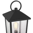 John Timberland Westmont 20 3/4 High Sand Black Outdoor Pier Light