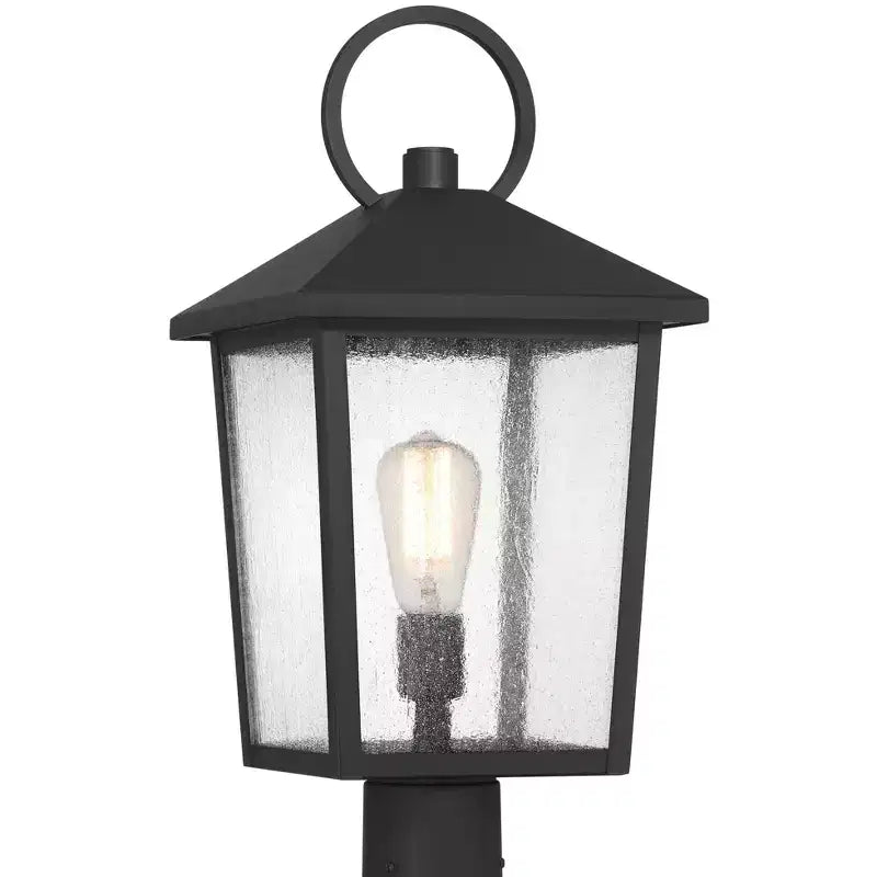 John Timberland Westmont 20 3/4 High Sand Black Outdoor Pier Light