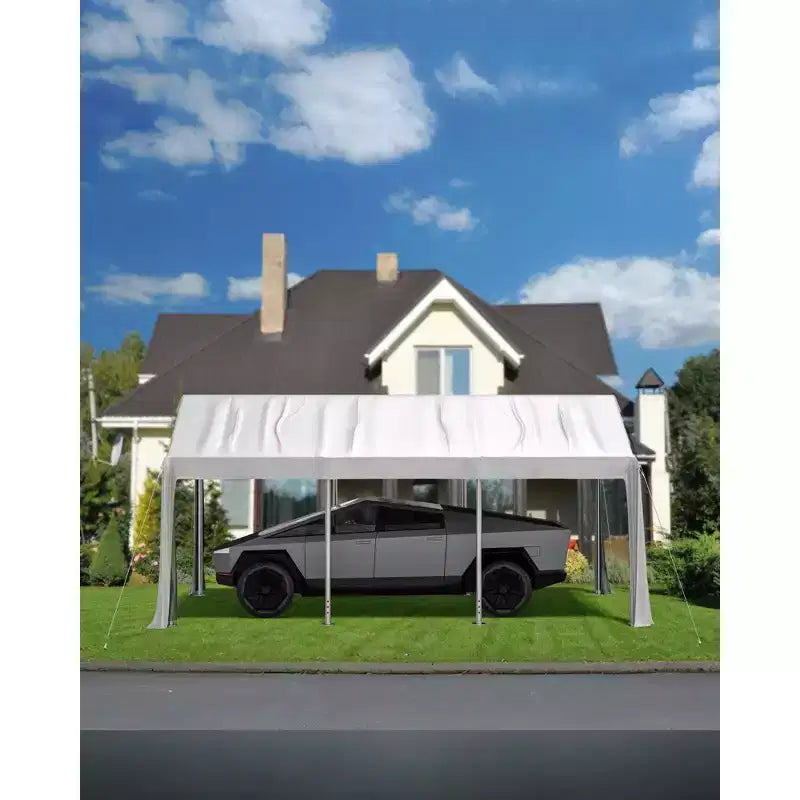 Replacement Canopy Cover for Carport Heavy Duty Waterproof UV Resistant PE Fits 13x20 13x25 20x13x11 ft White Yellow Top Only No Frame