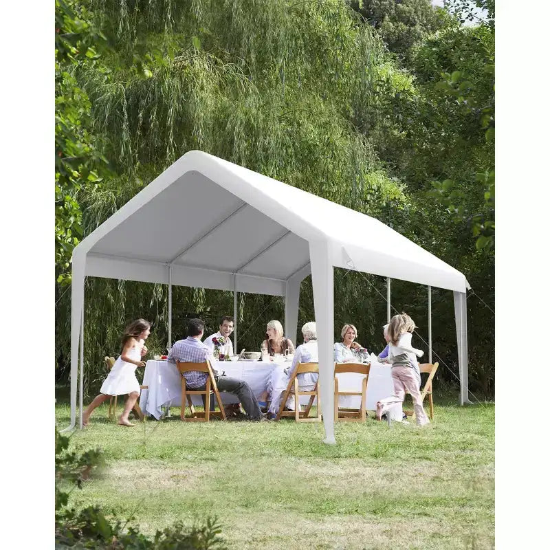 Replacement Canopy Cover for Carport Heavy Duty Waterproof UV Resistant PE Fits 13x20 13x25 20x13x11 ft White Yellow Top Only No Frame
