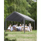 Replacement Canopy Cover for Carport Heavy Duty Waterproof UV Resistant PE Fits 13x20 13x25 20x13x11 ft White Yellow Top Only No Frame