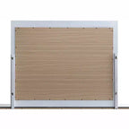 Passion Furniture Milan 45 in. W x 36 in. H Rectangle Wood Frame White Dresser Mirror