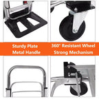 Heavy Duty 2-in-1 Convertible Hand Truck Platform Cart  700 lbs Capacity, Folding Dolly with Telescoping Handle & 4 Wheels  Ideal for Warehouse