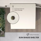 Outdoor Pergola Gazebo, Garden Sun Shade Shelter with Metal Frame for Porch, Patio, Deck