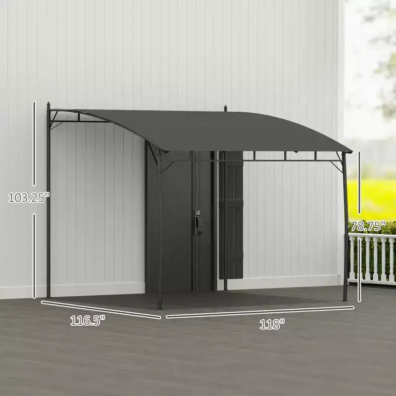 Outdoor Pergola Gazebo, Garden Sun Shade Shelter with Metal Frame for Porch, Patio, Deck