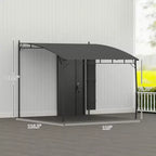 Outdoor Pergola Gazebo, Garden Sun Shade Shelter with Metal Frame for Porch, Patio, Deck