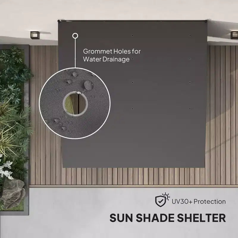 Outdoor Pergola Gazebo, Garden Sun Shade Shelter with Metal Frame for Porch, Patio, Deck