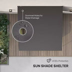 Outdoor Pergola Gazebo, Garden Sun Shade Shelter with Metal Frame for Porch, Patio, Deck