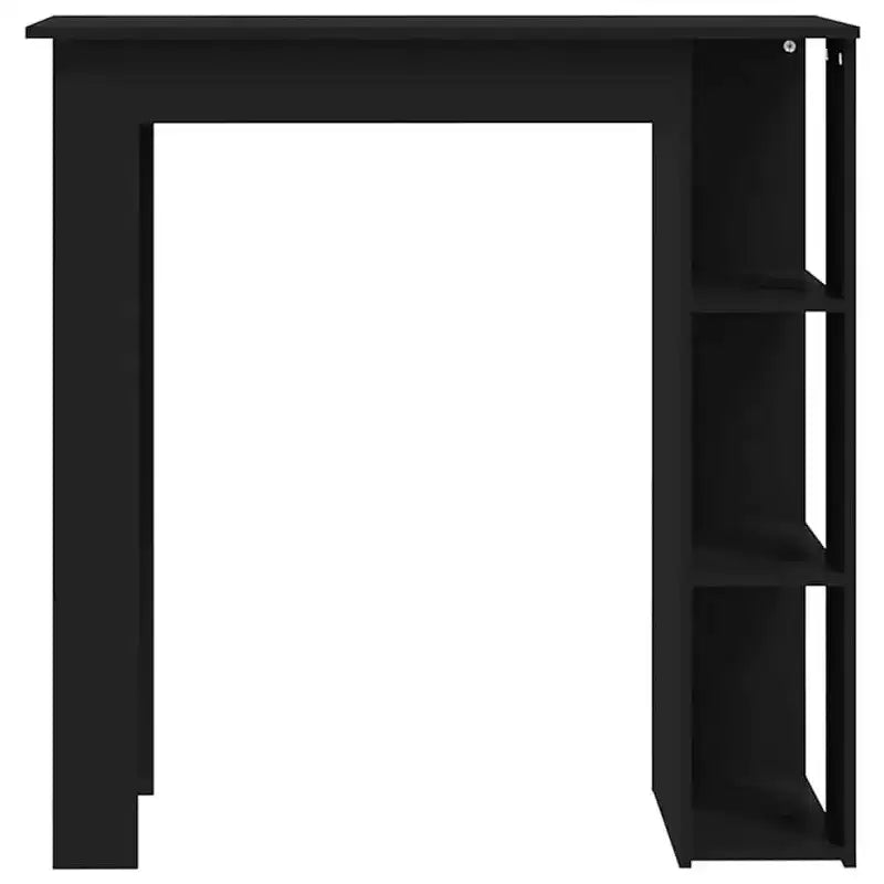 vidaXL Bar Table with Shelf Engineered Wood Dining Kitchen High Tall Wall Room