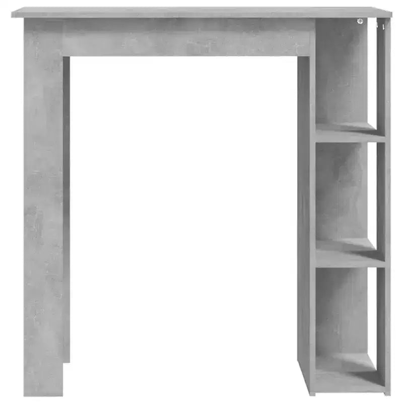 vidaXL Bar Table with Shelf Engineered Wood Dining Kitchen High Tall Wall Room