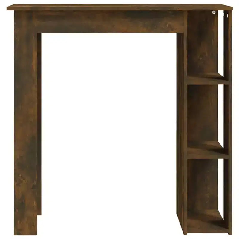 vidaXL Bar Table with Shelf Engineered Wood Dining Kitchen High Tall Wall Room