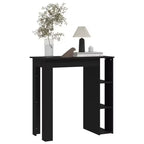 vidaXL Bar Table with Shelf Engineered Wood Dining Kitchen High Tall Wall Room