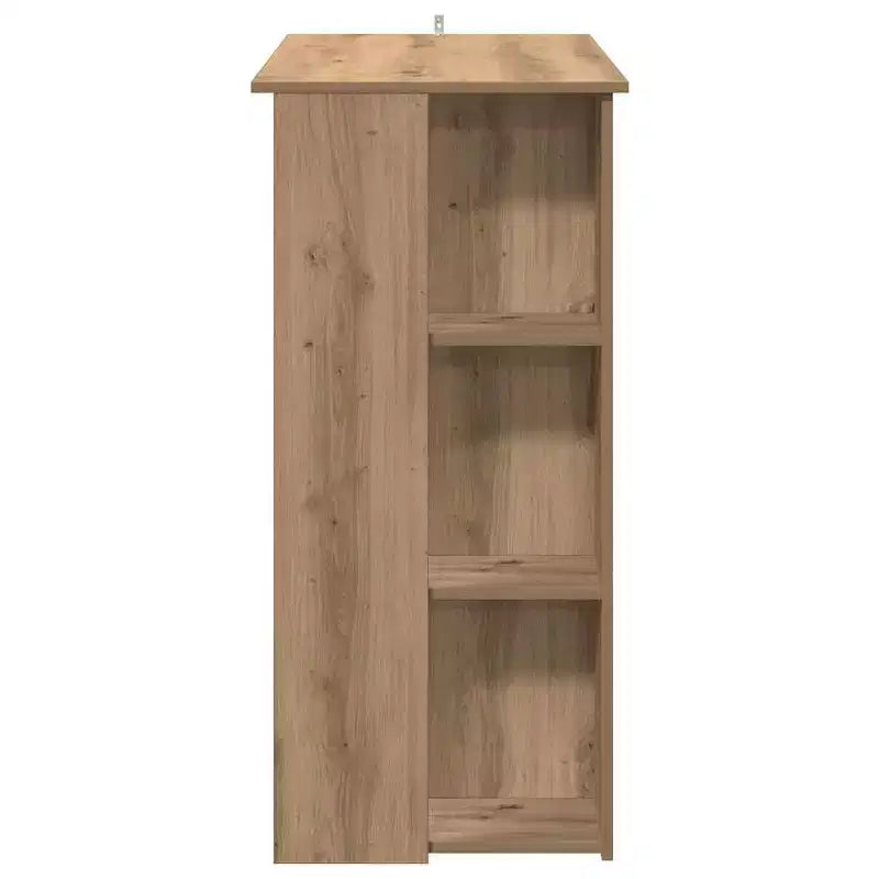 vidaXL Bar Table with Shelf Engineered Wood Dining Kitchen High Tall Wall Room