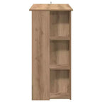 vidaXL Bar Table with Shelf Engineered Wood Dining Kitchen High Tall Wall Room