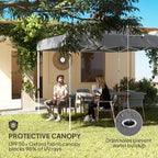 10' x 10' Heavy Duty Pop Up Canopy Tent with Sidewall, UPF50+ Instant Sun Shelter with Storage Pockets