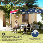 10' x 10' Heavy Duty Pop Up Canopy Tent with Sidewall, UPF50+ Instant Sun Shelter with Storage Pockets