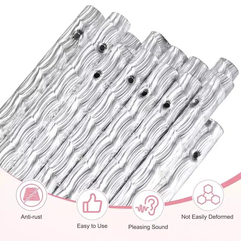 Unique Bargains Aluminum Durable DIY Outdoor Wind Chime 4 Sizes