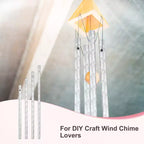 Unique Bargains Aluminum Durable DIY Outdoor Wind Chime 4 Sizes