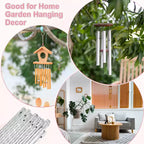 Unique Bargains Aluminum Durable DIY Outdoor Wind Chime 4 Sizes