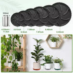 Unique Bargains Indoor Outdoor Water Drainage Protection Plant Saucers 4 Pcs