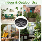 Unique Bargains Indoor Outdoor Water Drainage Protection Plant Saucers 4 Pcs