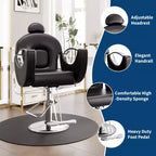 Garvee Professional Barber Chair Reclining, Beauty Salon Chair gamming chair for Barbershop&Home, 360 Swivel Salon Chair for Hair Stylist