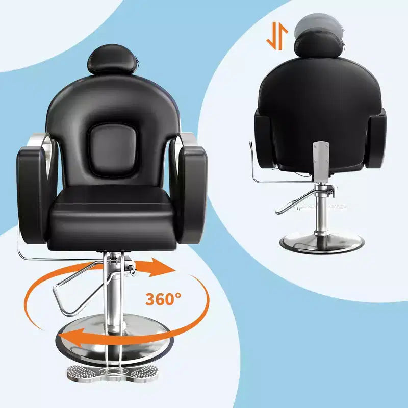 Garvee Professional Barber Chair Reclining, Beauty Salon Chair gamming chair for Barbershop&Home, 360 Swivel Salon Chair for Hair Stylist