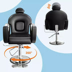 Garvee Professional Barber Chair Reclining, Beauty Salon Chair gamming chair for Barbershop&Home, 360 Swivel Salon Chair for Hair Stylist