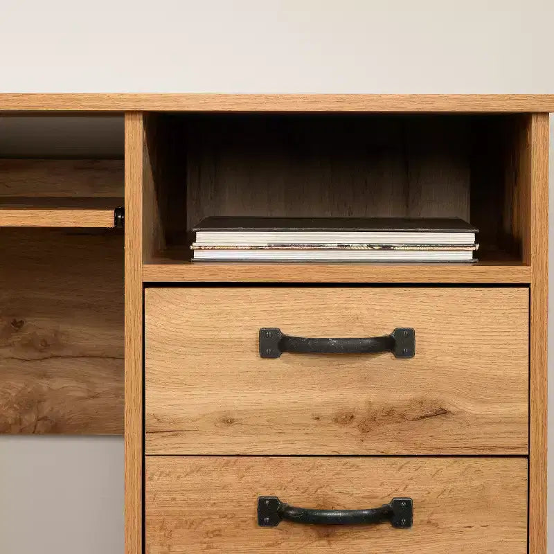 HomeStock Kids Desks with Open Storage Shelf