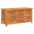 vidaXL Garden Storage Box with Louver Outdoor Patio Furniture Solid Wood Acacia