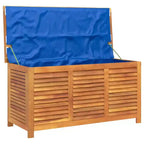 vidaXL Garden Storage Box with Louver Outdoor Patio Furniture Solid Wood Acacia