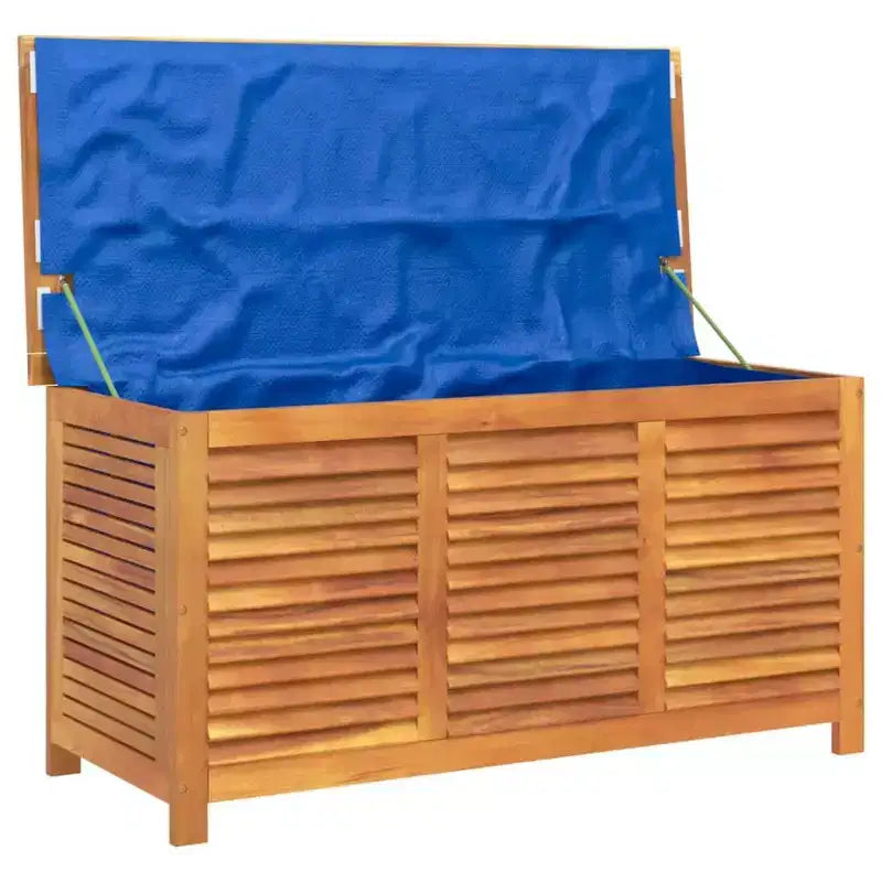 vidaXL Garden Storage Box with Louver Outdoor Patio Furniture Solid Wood Acacia