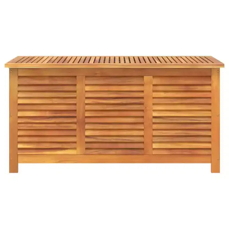 vidaXL Garden Storage Box with Louver Outdoor Patio Furniture Solid Wood Acacia