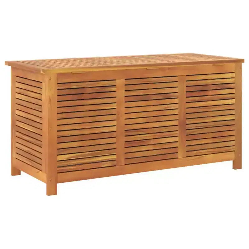 vidaXL Garden Storage Box with Louver Outdoor Patio Furniture Solid Wood Acacia
