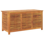 vidaXL Garden Storage Box with Louver Outdoor Patio Furniture Solid Wood Acacia