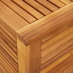 vidaXL Garden Storage Box with Louver Outdoor Patio Furniture Solid Wood Acacia