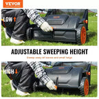 VIYET 21 Push Lawn Sweeper, 3.5 cu.ft Mesh Bag, Heavy-Duty Steel Grass Leaf Collector with 2 Brushes & Plastic Wheels for Lawn Garden Yard
