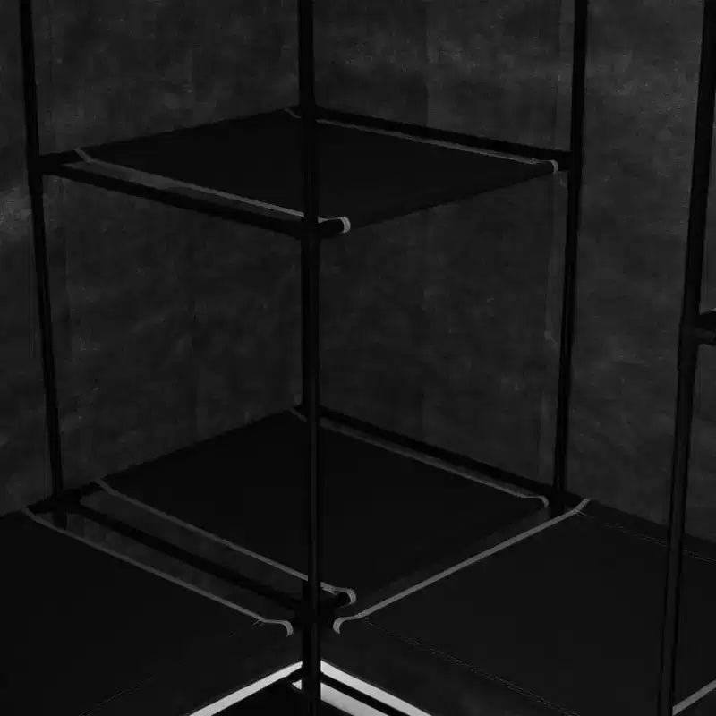 vidaXL Closet Corner Wardrobe Bedroom Closet Freestanding Clothing Rack Rail