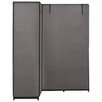 vidaXL Closet Corner Wardrobe Bedroom Closet Freestanding Clothing Rack Rail